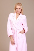 Женский махровый халат 700 розовый