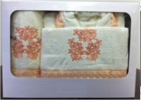 Набор: Махровый халат и полотенца. Подарочная коробка. 8 цветов