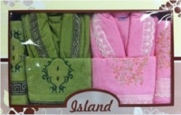 Подарочный набор для Двоих Island. Халаты и полотенца. 10 цветов