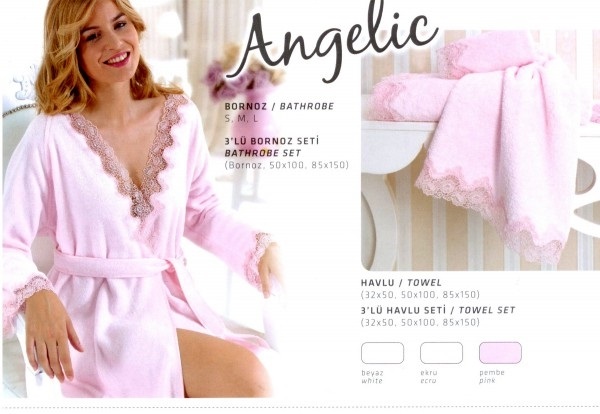 Изысканный и легкий махровый халат Angelik