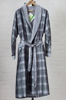 Мужской шелковый халат 8015 Grey