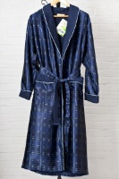 Мужской шелковый халат 8015 Blue