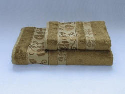 Шикарный комплект из 2-х бамбуковых полотенец Vissel Gold
