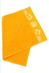 Кухонное махровое полотенце JAKKARD апельсиновый